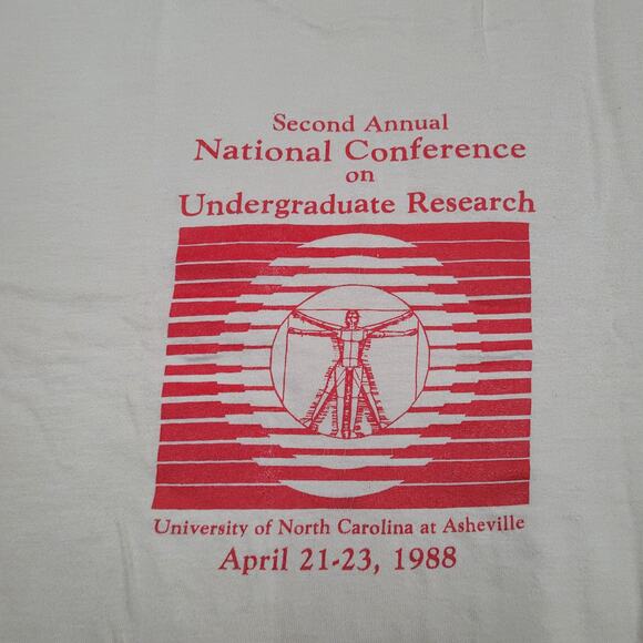 Vintage 1988 UNC Asheville Conference T-Shirt Mens Medium UNC - Picture 2 of 10
